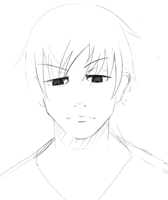 Unfinished B&W Sketch